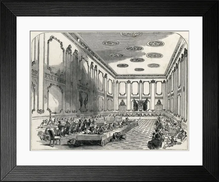 Framed Print : Grand Banquet of the Officers of the Coldstream Guards Framed Print : Grand Banquet of the Officers of the Coldstream Guards