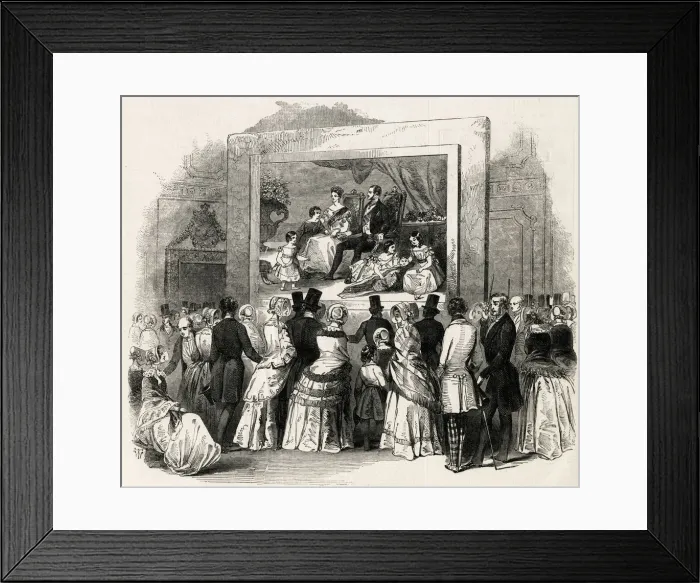Framed Print : Exhibtion at St. Jamess Palace of Winterhalters Paintings Framed Print : Exhibtion at St. Jamess Palace of Winterhalters Paintings