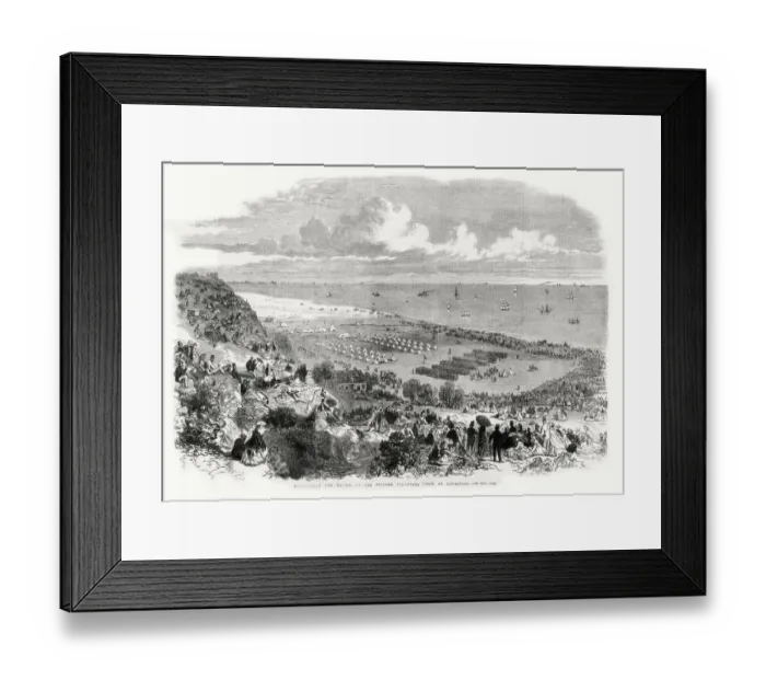 Framed Print : Encampment and Review - Suffolk Volunteer Corps at Lowestoft Framed Print : Encampment and Review - Suffolk Volunteer Corps at Lowestoft