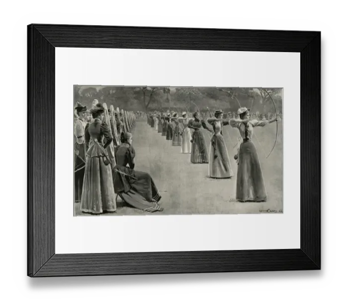 Framed Print : Ladies Meeting of the Toxophilite Society, Regents Park Framed Print : Ladies Meeting of the Toxophilite Society, Regents Park