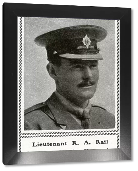 WW1 - Lieutenant R A Rail - Coldstream Guards