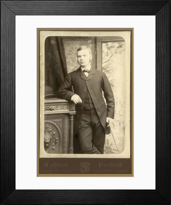 Framed Print : Smart London Gent - Cabinet Photograph Framed Print : Smart London Gent - Cabinet Photograph