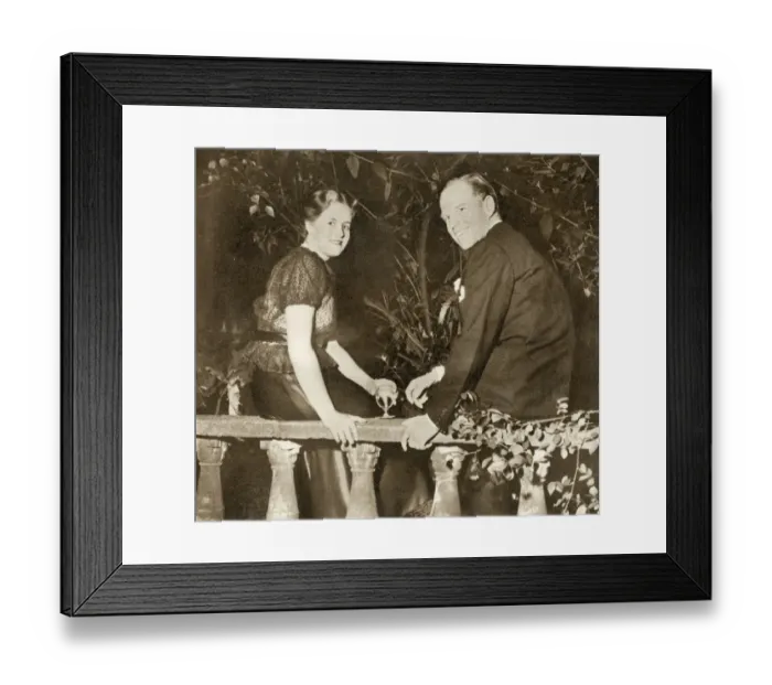 Framed Print : Mr Lanning Roper and Miss Shirley Cokayne-Frith Framed Print : Mr Lanning Roper and Miss Shirley Cokayne-Frith