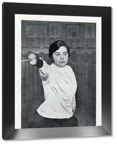 Lady Fencer Miss G M Davis - 3rd place in Hutton Cup Contest