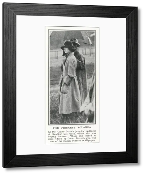 Framed Print : Princess Yolanda at Oliver Dixons Jumping Paddocks Framed Print : Princess Yolanda at Oliver Dixons Jumping Paddocks