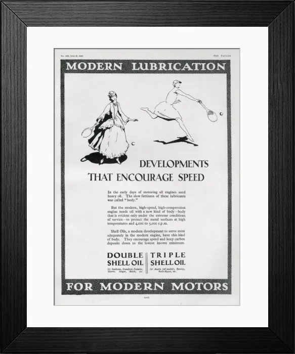 Framed Print : Modern Lubrication Advertisement Framed Print : Modern Lubrication Advertisement