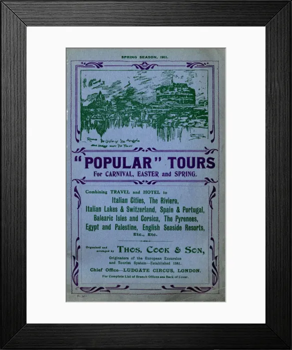 Framed Print : Thomas Cook Travel Brochure - Cover Framed Print : Thomas Cook Travel Brochure - Cover