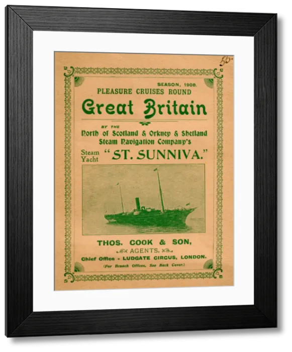Framed Print : Thomas Cook Travel Brochure - Cover Framed Print : Thomas Cook Travel Brochure - Cover