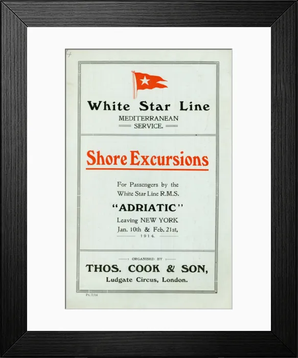 Framed Print : Thomas Cook Travel Brochure - Cover Framed Print : Thomas Cook Travel Brochure - Cover