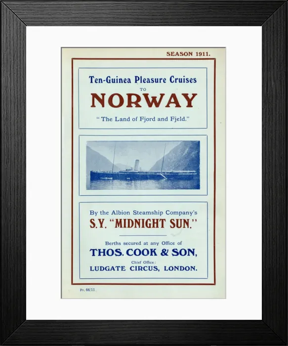 Framed Print : Thomas Cook Travel Brochure - Cover Framed Print : Thomas Cook Travel Brochure - Cover