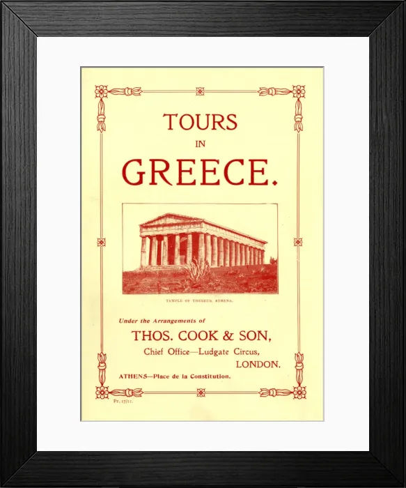 Framed Print : Thomas Cook Travel Brochure - Cover Framed Print : Thomas Cook Travel Brochure - Cover