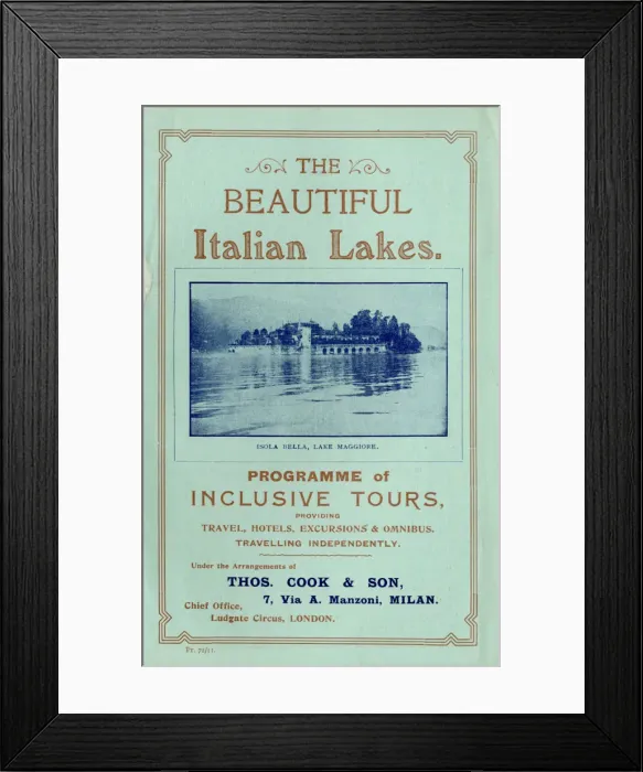Framed Print : Thomas Cook Travel Brochure - Cover Framed Print : Thomas Cook Travel Brochure - Cover
