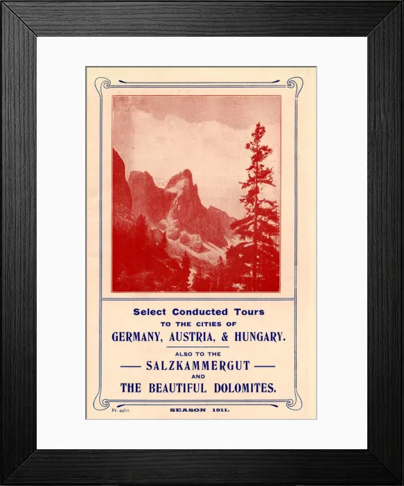 Framed Print : Thomas Cook Travel Brochure - Cover Framed Print : Thomas Cook Travel Brochure - Cover