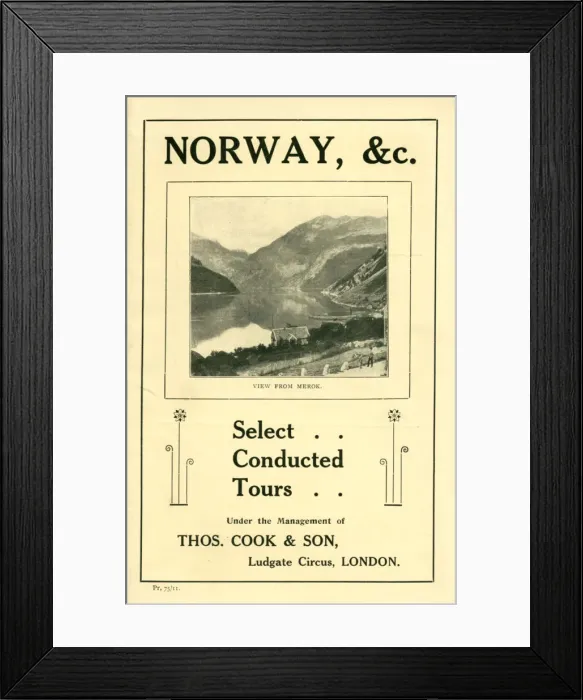 Framed Print : Thomas Cook Travel Brochure - Cover Framed Print : Thomas Cook Travel Brochure - Cover