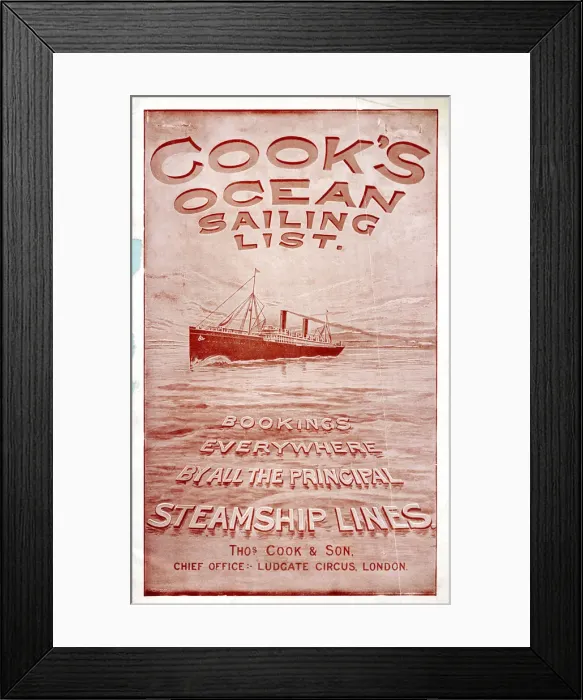 Framed Print : Thomas Cook Travel Brochure - Cover Framed Print : Thomas Cook Travel Brochure - Cover
