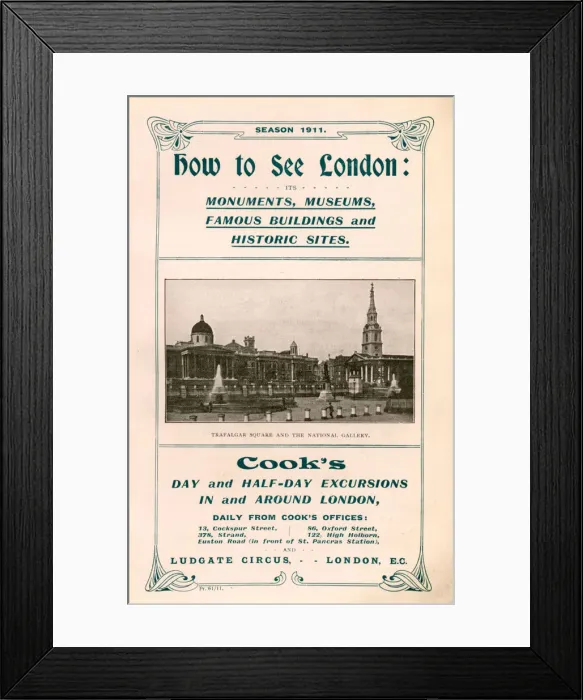 Framed Print : Thomas Cook Travel Brochure - Cover Framed Print : Thomas Cook Travel Brochure - Cover
