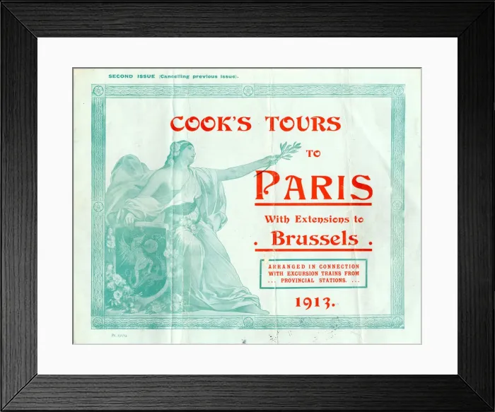 Framed Print : Thomas Cook Travel Brochure - Cover Framed Print : Thomas Cook Travel Brochure - Cover