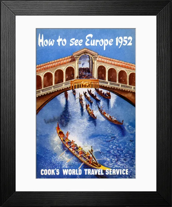 Framed Print : Thomas Cook Travel Brochure - Cover Framed Print : Thomas Cook Travel Brochure - Cover