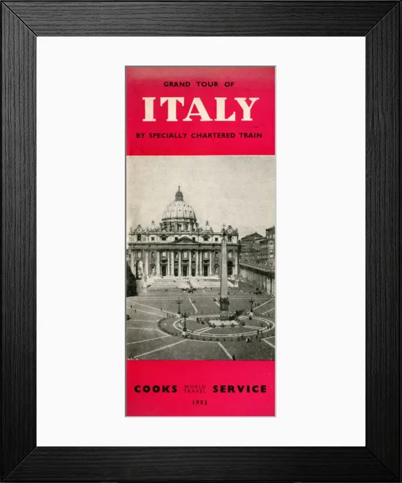 Framed Print : Thomas Cook Travel Brochure - Cover Framed Print : Thomas Cook Travel Brochure - Cover