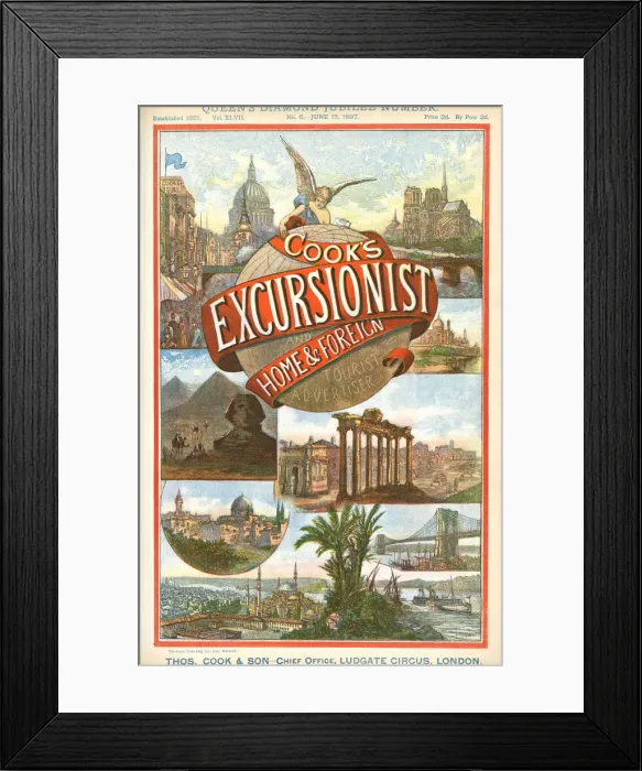 Framed Print : Thomas Cook Travel Brochure - Cover Framed Print : Thomas Cook Travel Brochure - Cover
