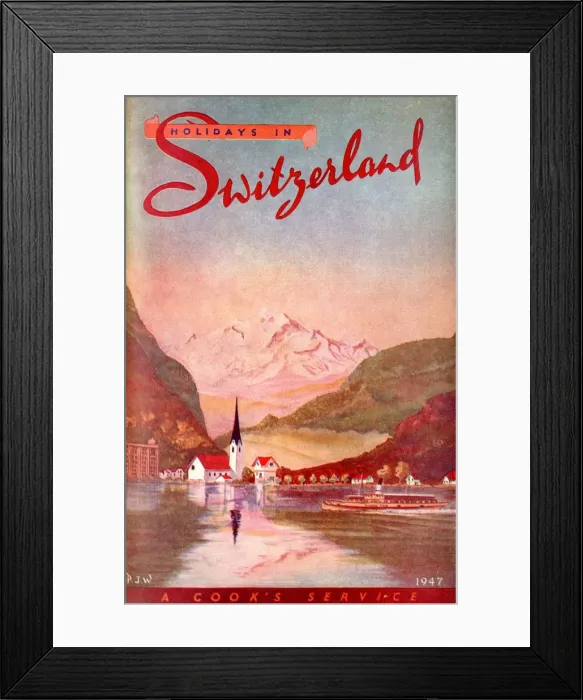 Framed Print : Thomas Cook Travel Brochure - Cover Framed Print : Thomas Cook Travel Brochure - Cover