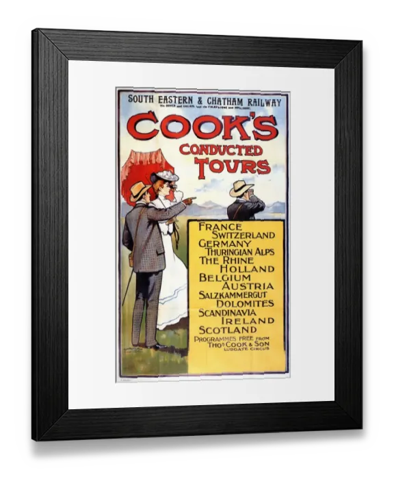 Framed Print : Thomas Cook Travel Company - Poster Framed Print : Thomas Cook Travel Company - Poster