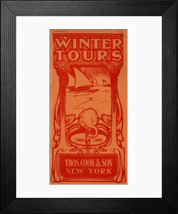 Framed Print : Thomas Cook Travel Brochure - Cover Framed Print : Thomas Cook Travel Brochure - Cover