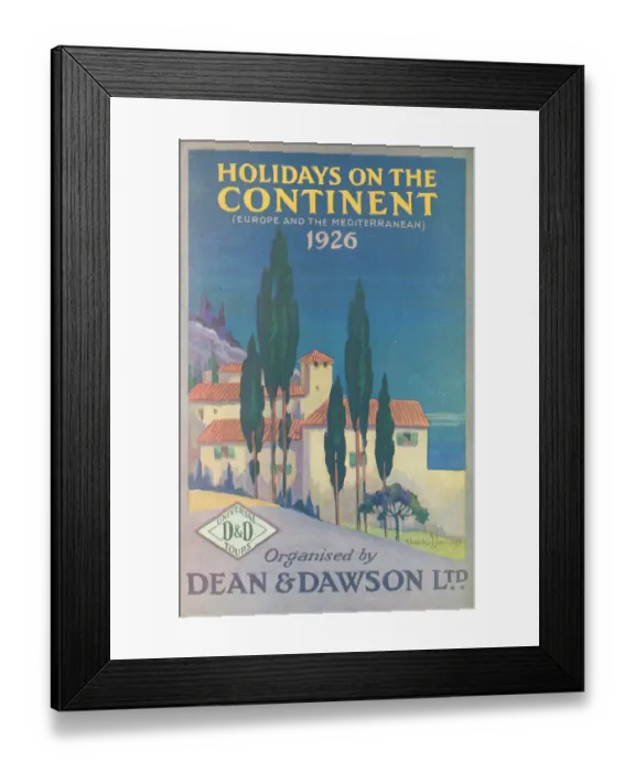 Framed Print : Thomas Cook Travel Brochure - Cover Framed Print : Thomas Cook Travel Brochure - Cover