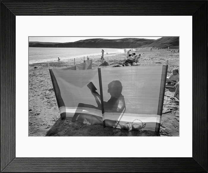 Framed Print : beach shadow, Aberdaron Framed Print : beach shadow, Aberdaron