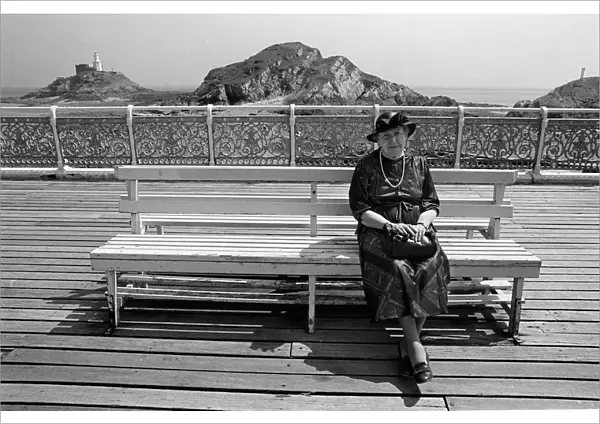 Mumbles Pier old lady