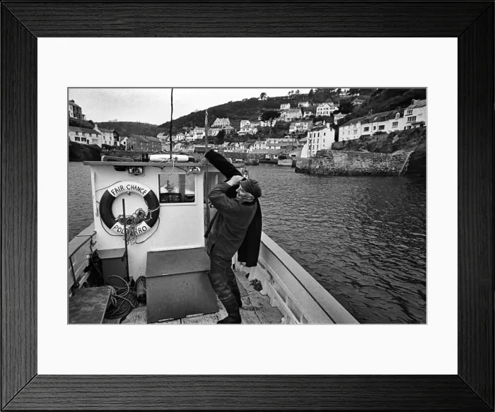 Framed Print : Polperro lobster fisherman Framed Print : Polperro lobster fisherman