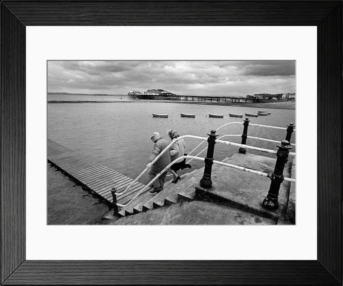 Framed Print : Morecambe prom and pier Framed Print : Morecambe prom and pier