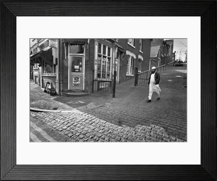 Framed Print : Muslim man Leicester East Framed Print : Muslim man Leicester East