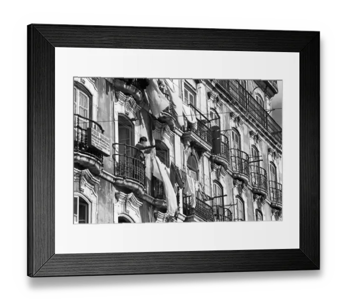 Framed Print : Apartment balconies, Lisbon Framed Print : Apartment balconies, Lisbon