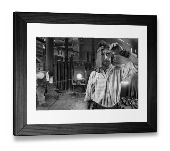Framed Print : Foundry worker Blists Hill Framed Print : Foundry worker Blists Hill