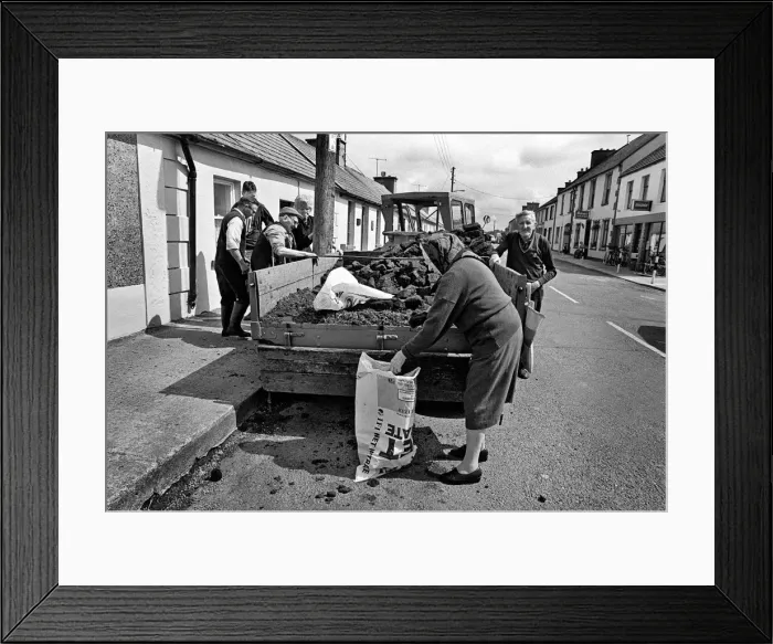 Framed Print : Peat delivery Ireland Framed Print : Peat delivery Ireland