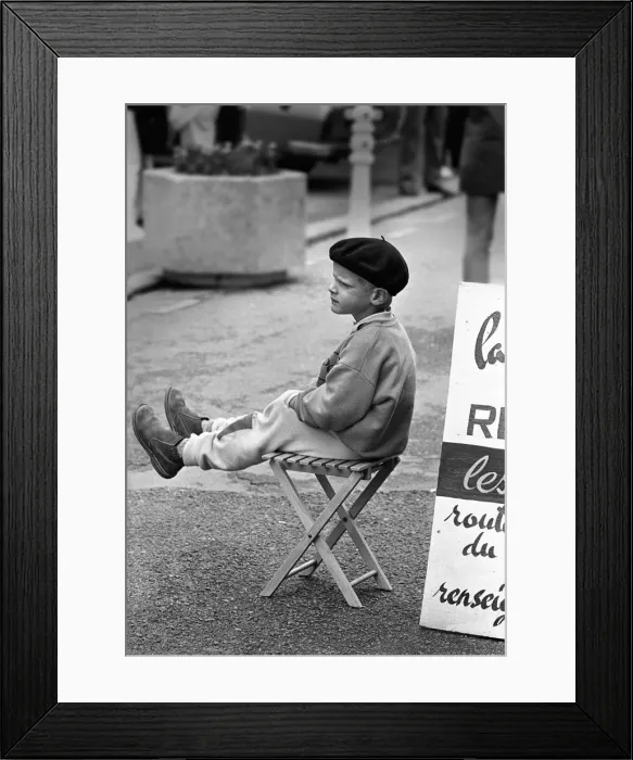 Framed Print : French boy in beret, Roscoff, France Framed Print : French boy in beret, Roscoff, France