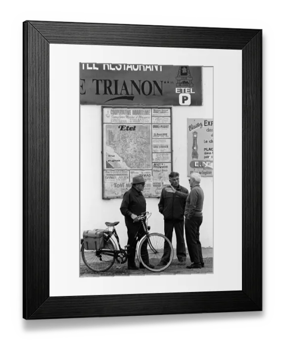 Framed Print : Three men Etel, France Framed Print : Three men Etel, France