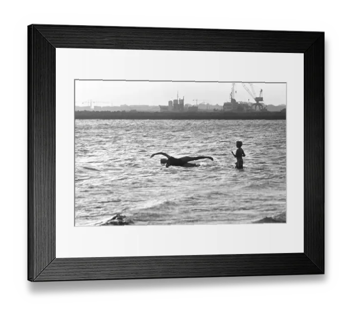 Framed Print : Swimming, Cadiz, Spain -2 Framed Print : Swimming, Cadiz, Spain -2