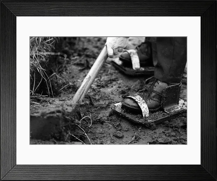 Framed Print : Peat cutting shoe - 1 Framed Print : Peat cutting shoe - 1