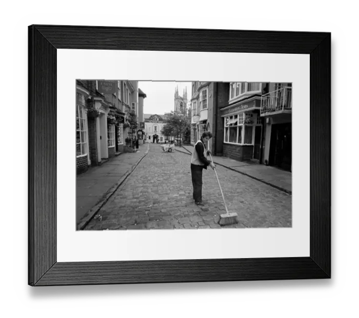 Framed Print : Street sweeper, Windsor Framed Print : Street sweeper, Windsor