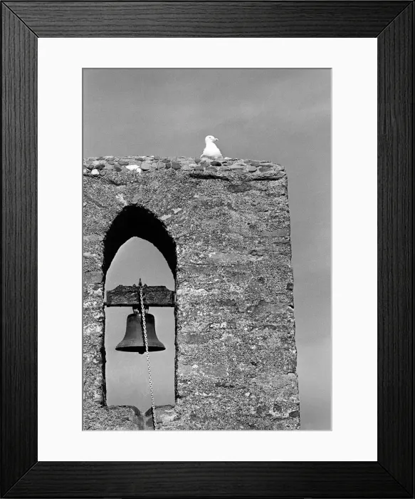 Framed Print : St Hywyns Church bell tower, Aberdaron Framed Print : St Hywyns Church bell tower, Aberdaron
