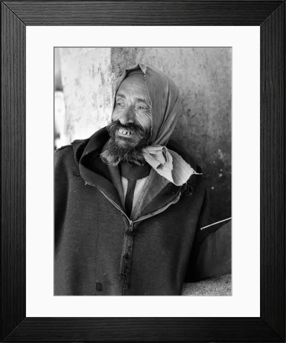 Framed Print : Ragged man Djerba Framed Print : Ragged man Djerba