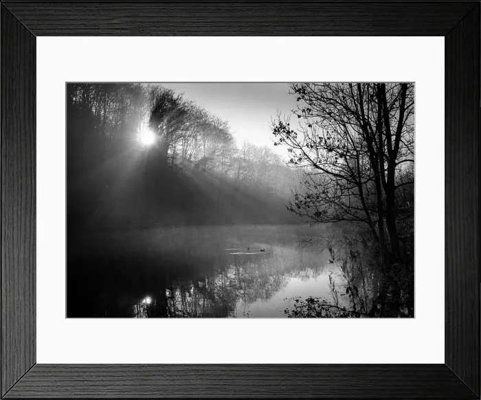 Framed Print : Slad, Gloucstershire - pond Framed Print : Slad, Gloucstershire - pond