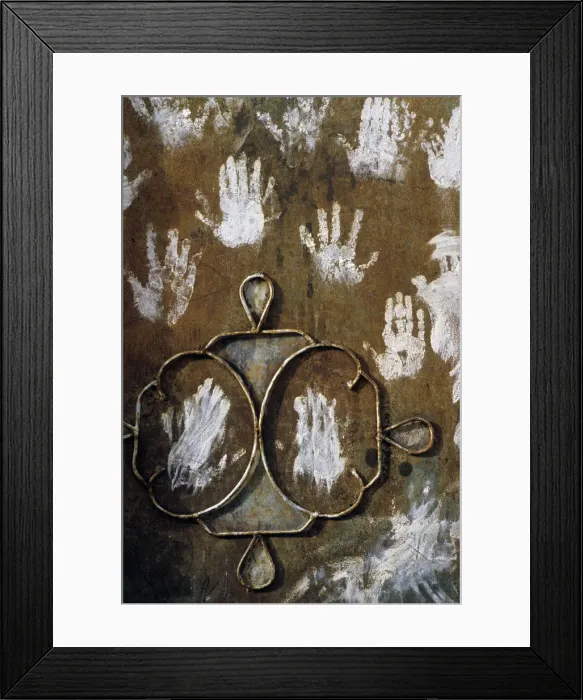 Framed Print : Hamsa painted hands, Nefta, Tunisia Framed Print : Hamsa painted hands, Nefta, Tunisia
