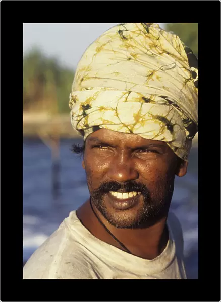 Poda, a Sri Lankan pole fisherman