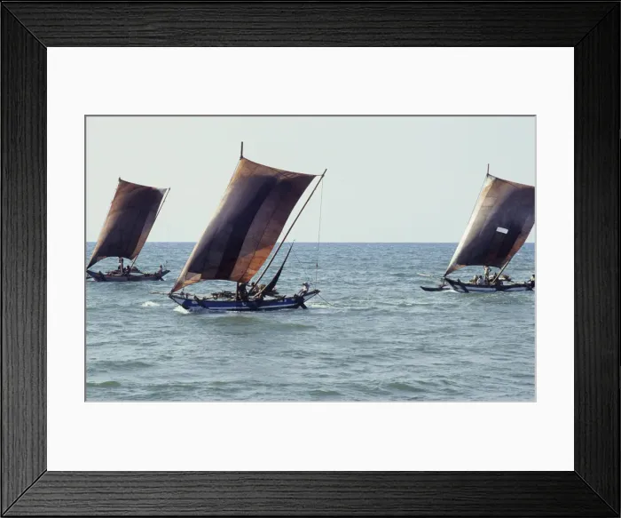 Framed Print : Sri Lankan outrigger boats - 1 Framed Print : Sri Lankan outrigger boats - 1
