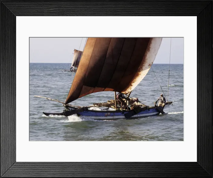 Framed Print : Sri Lankan outrigger boats - 3 Framed Print : Sri Lankan outrigger boats - 3