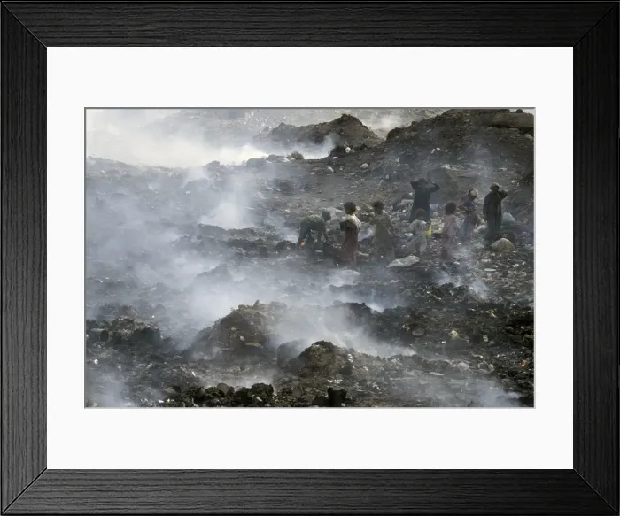 Framed Print : Rubbish tip Zabbeleen children, Cairo Framed Print : Rubbish tip Zabbeleen children, Cairo