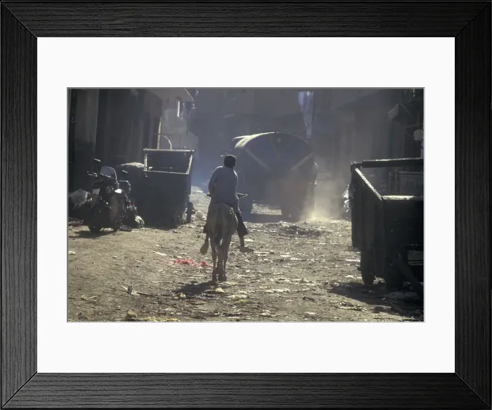 Framed Print : Filthy streets, Mokattam, Cairo Framed Print : Filthy streets, Mokattam, Cairo